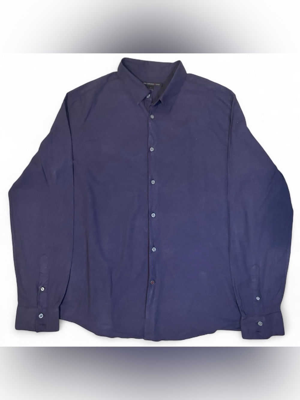 John Varvatos Men's Navy Long-Sleeve Button-Down Shirt